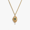 Awe Inspired Necklaces 14K Gold Vermeil / 16'' - 18'' Lover's Eye Locket Necklace