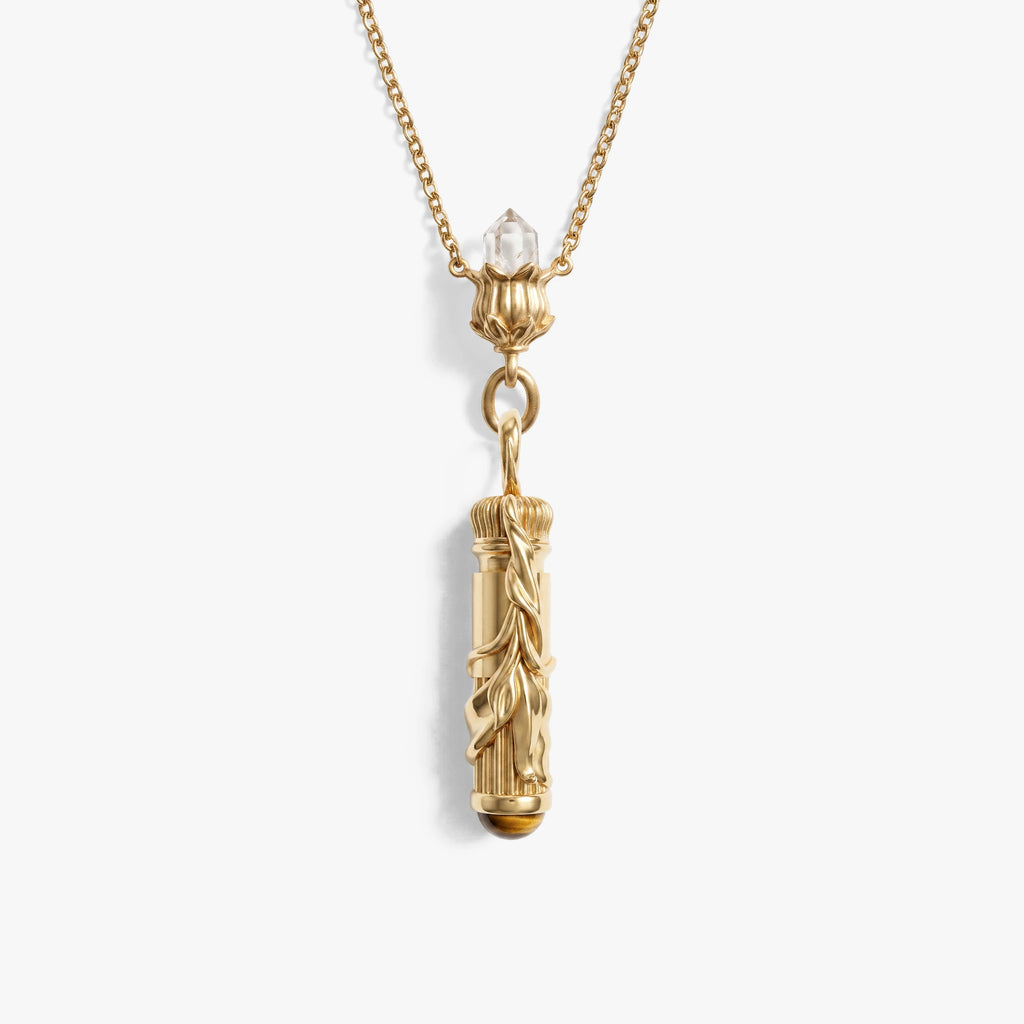 Awe Inspired Necklaces 14K Gold Vermeil Belladonna Vial Collector Necklace