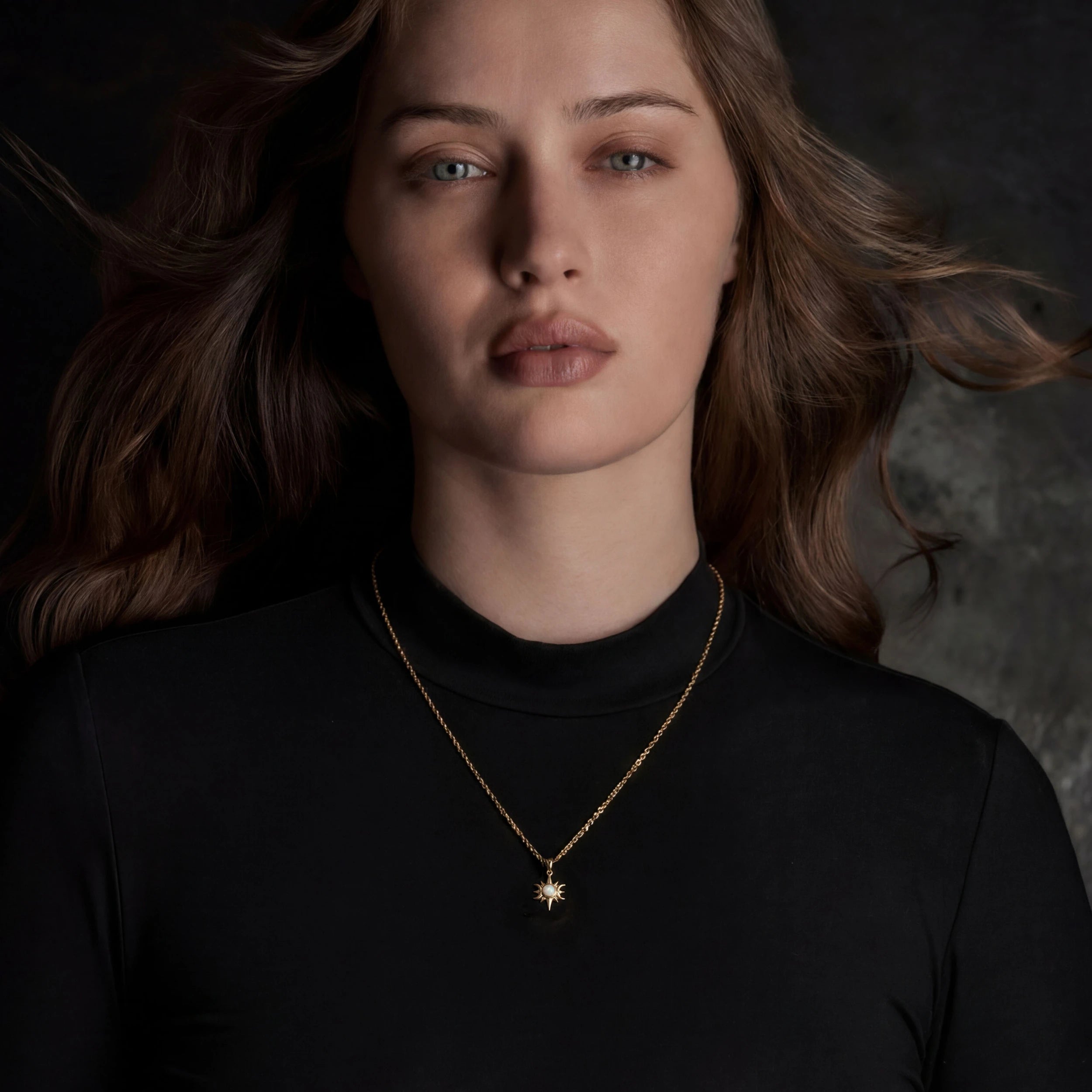 Awe Inspired Necklaces Opal Triple Moon Necklace