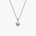 Awe Inspired Necklaces 925 Sterling Silver / 16'' - 18'' Opal Triple Moon Necklace