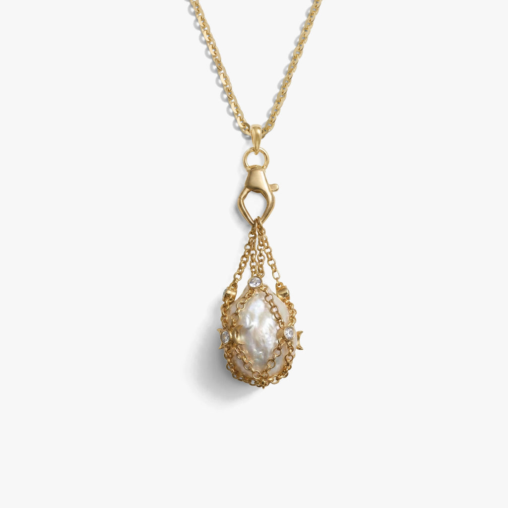 Awe Inspired Necklaces 14K Gold Vermeil / 16'' - 18'' Wishing Stone Necklace