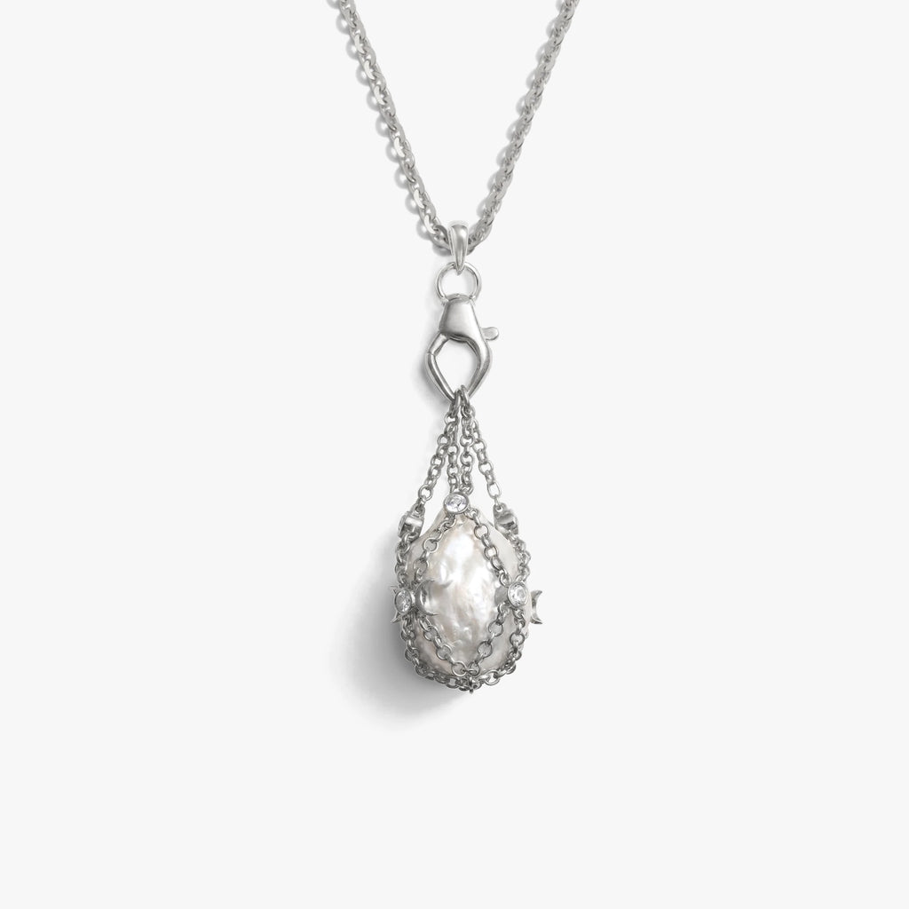 Awe Inspired Necklaces 925 Sterling Silver / 16'' - 18'' Wishing Stone Necklace