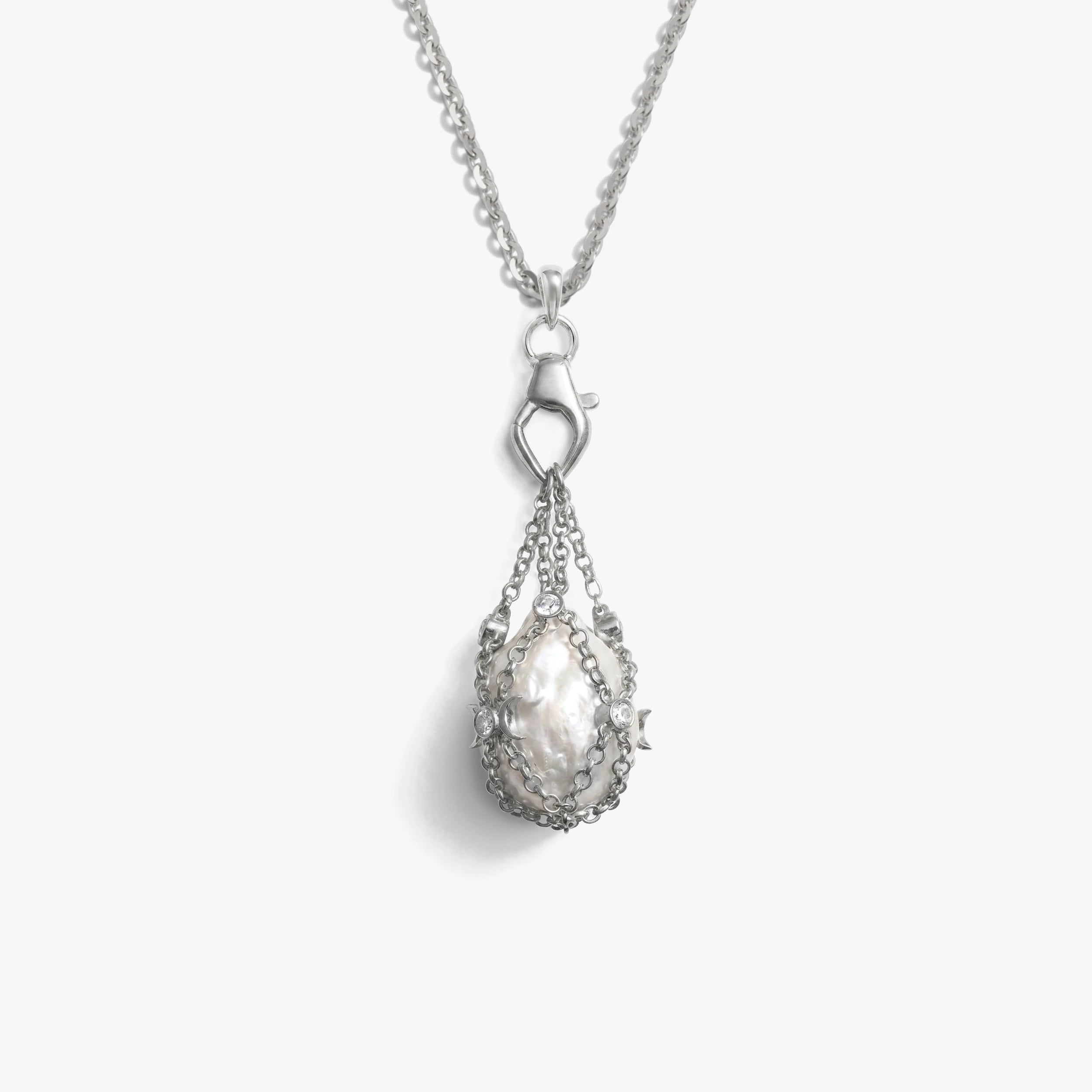 Awe Inspired Necklaces 925 Sterling Silver / 16'' - 18'' Wishing Stone Necklace