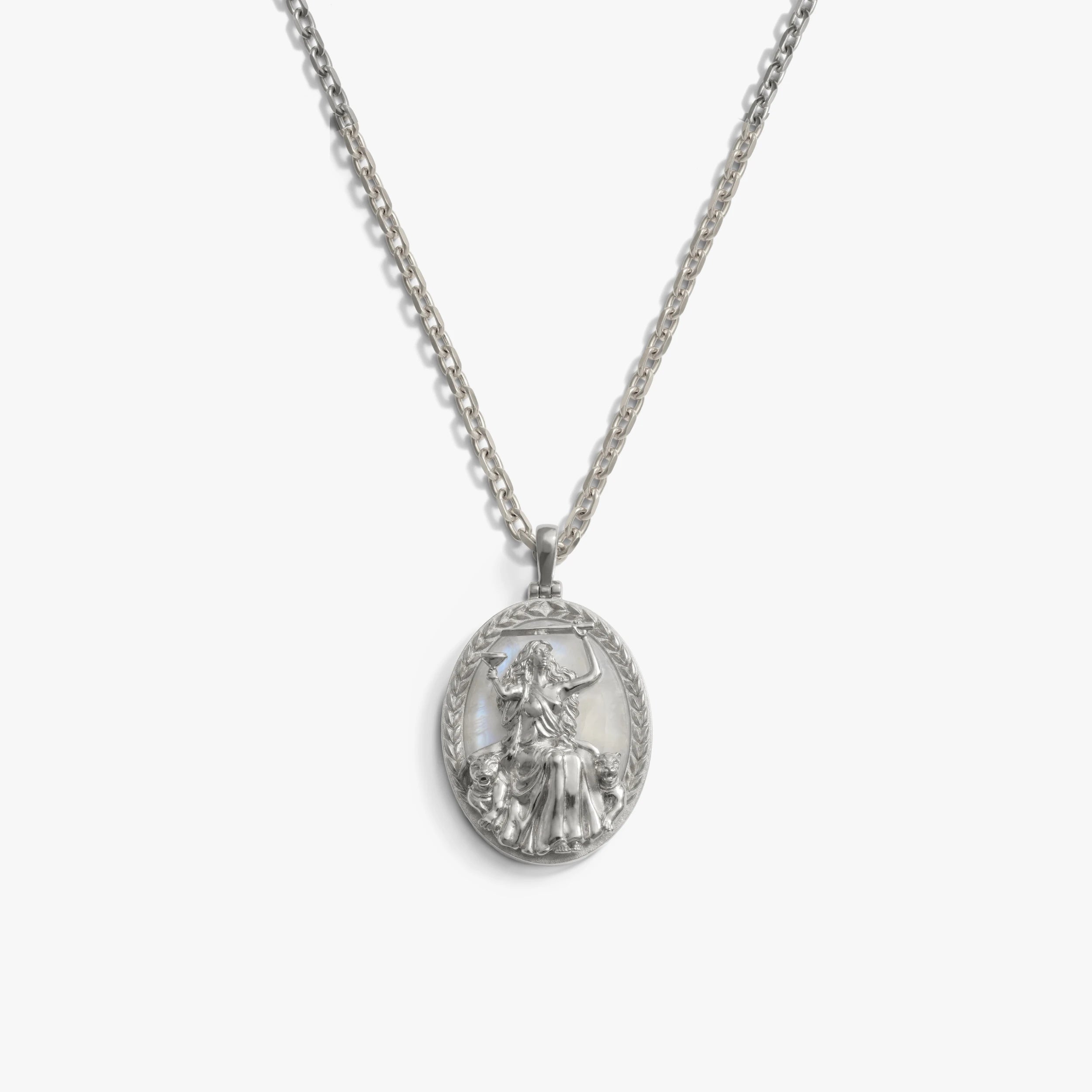 Awe Inspired Necklaces 925 Sterling Silver / 2.1mm French Cable Chain / 16'' - 18'' Circe Necklace