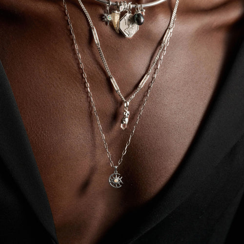 Awe Inspired Necklaces Cosmic Moon Eye Necklace