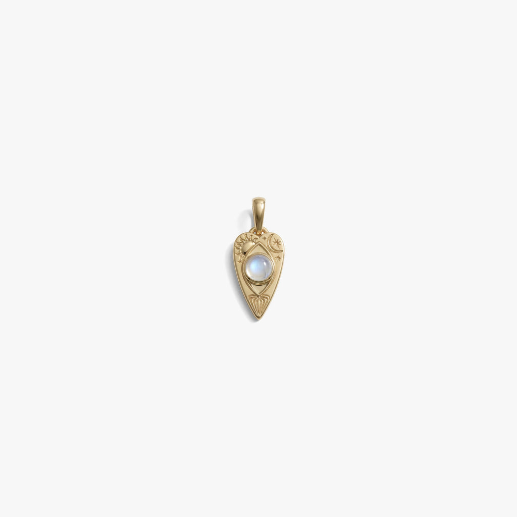 Awe Inspired Pendants 14K Gold Vermeil Spirit Board Planchette Pendant