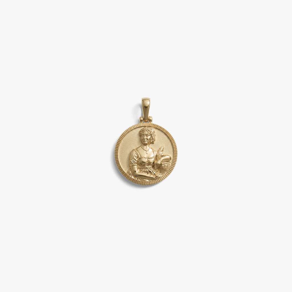 Awe Inspired Pendants 14K Gold Vermeil / Jane Austen Real-Life Goddess Pendant