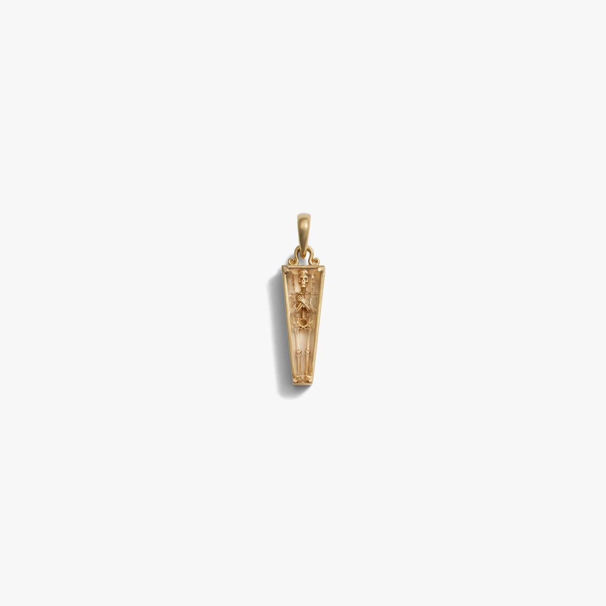 Awe Inspired Pendants 14K Gold Vermeil Memento Mori Reliquary Pendant