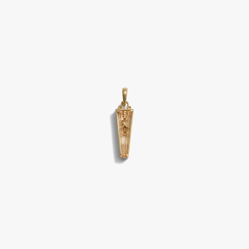 Awe Inspired Pendants 14K Gold Vermeil Memento Mori Reliquary Pendant