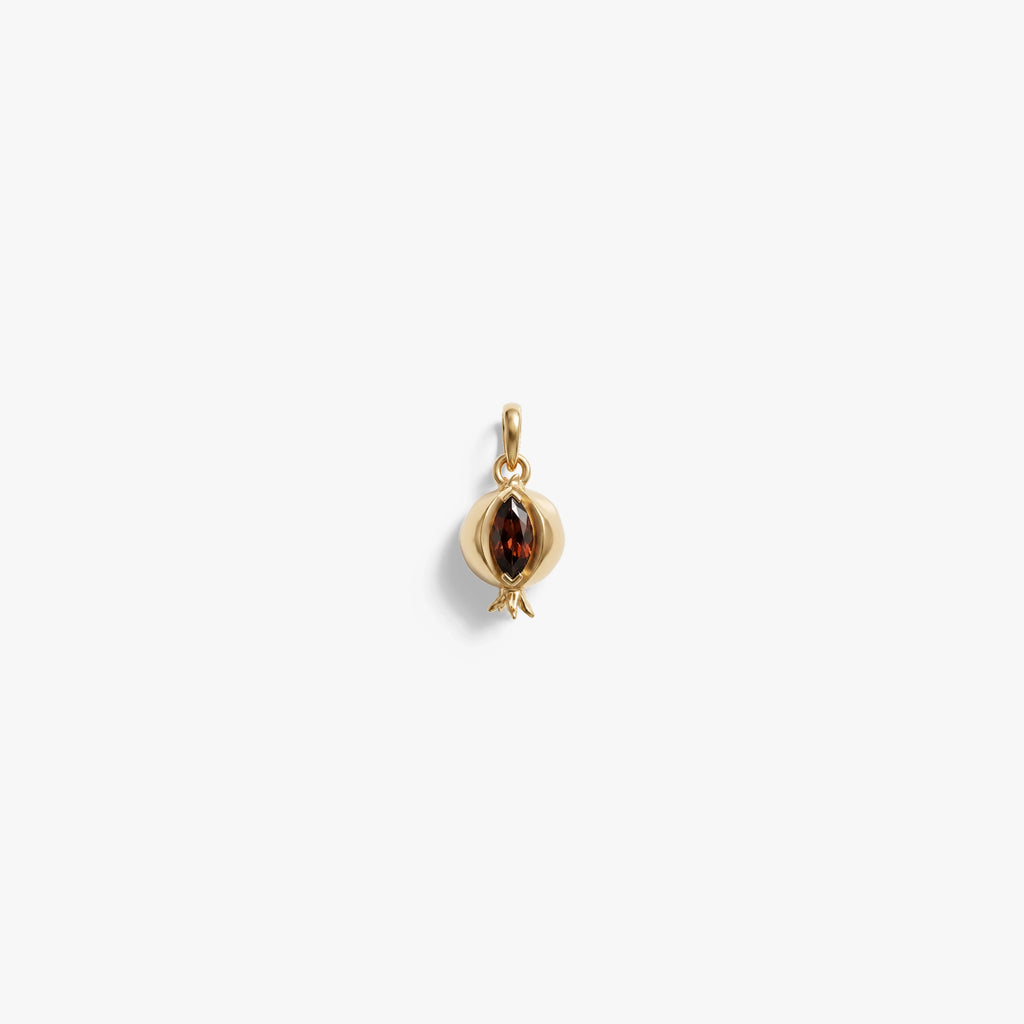 Awe Inspired Pendants 14K Gold Vermeil Mini Pomegranate Charm