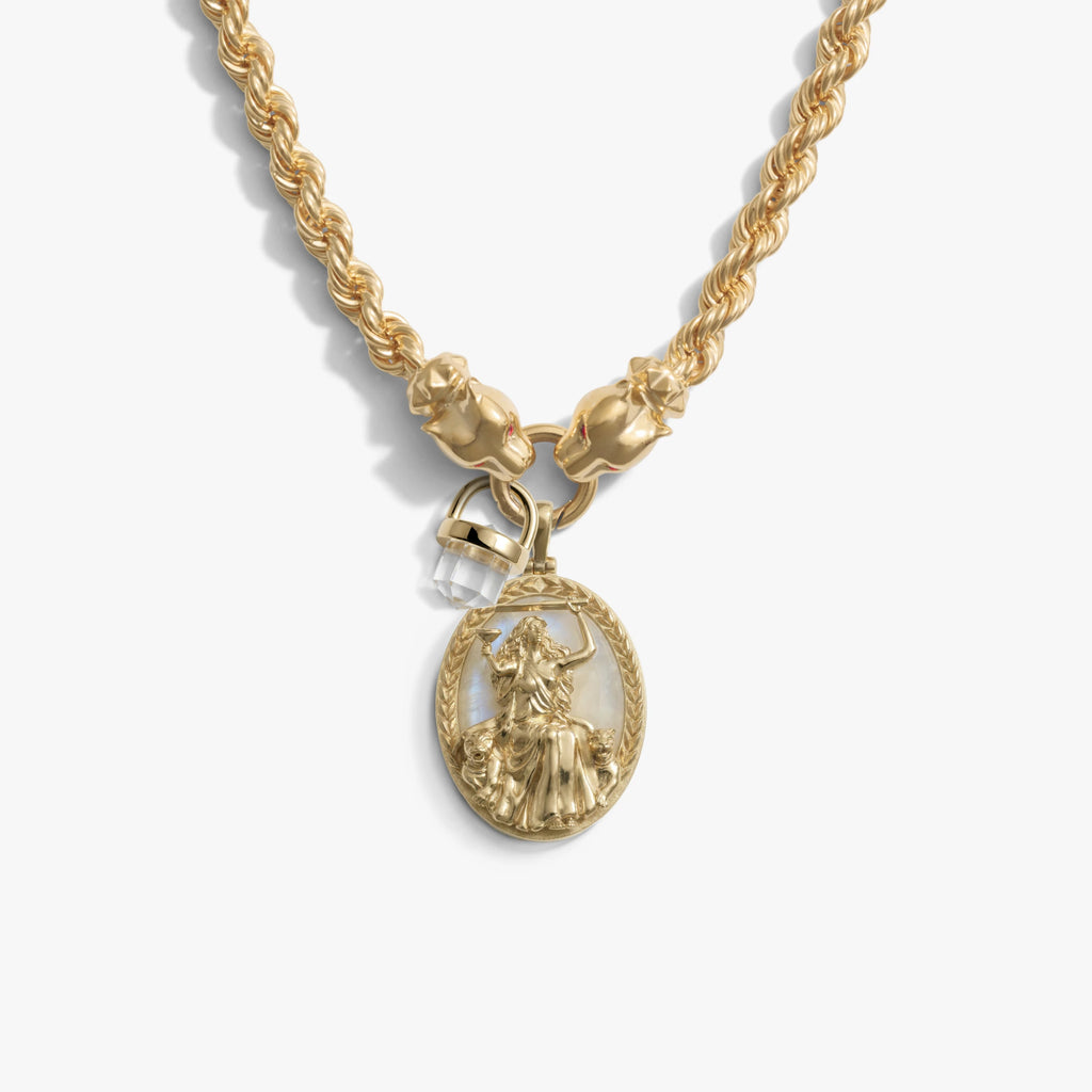 Awe Inspired Necklaces 14K Gold Vermeil Mystic Aura Charm Necklace