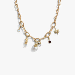 Awe Inspired Necklaces 14K Gold Vermeil Collected Aura Charm Necklace