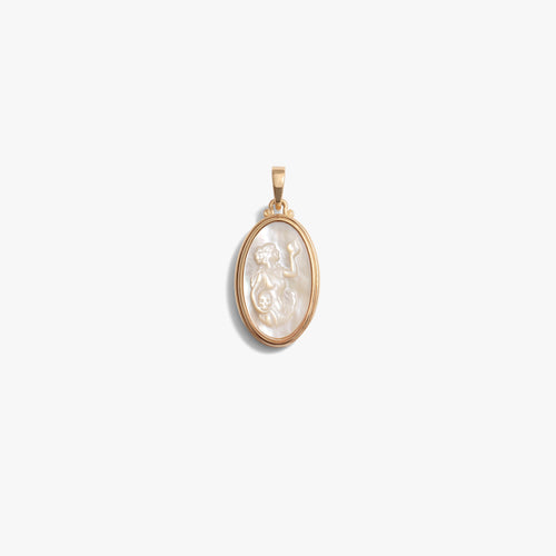 Awe Inspired Pendants White Mother of Pearl Special Edition Persephone Cameo