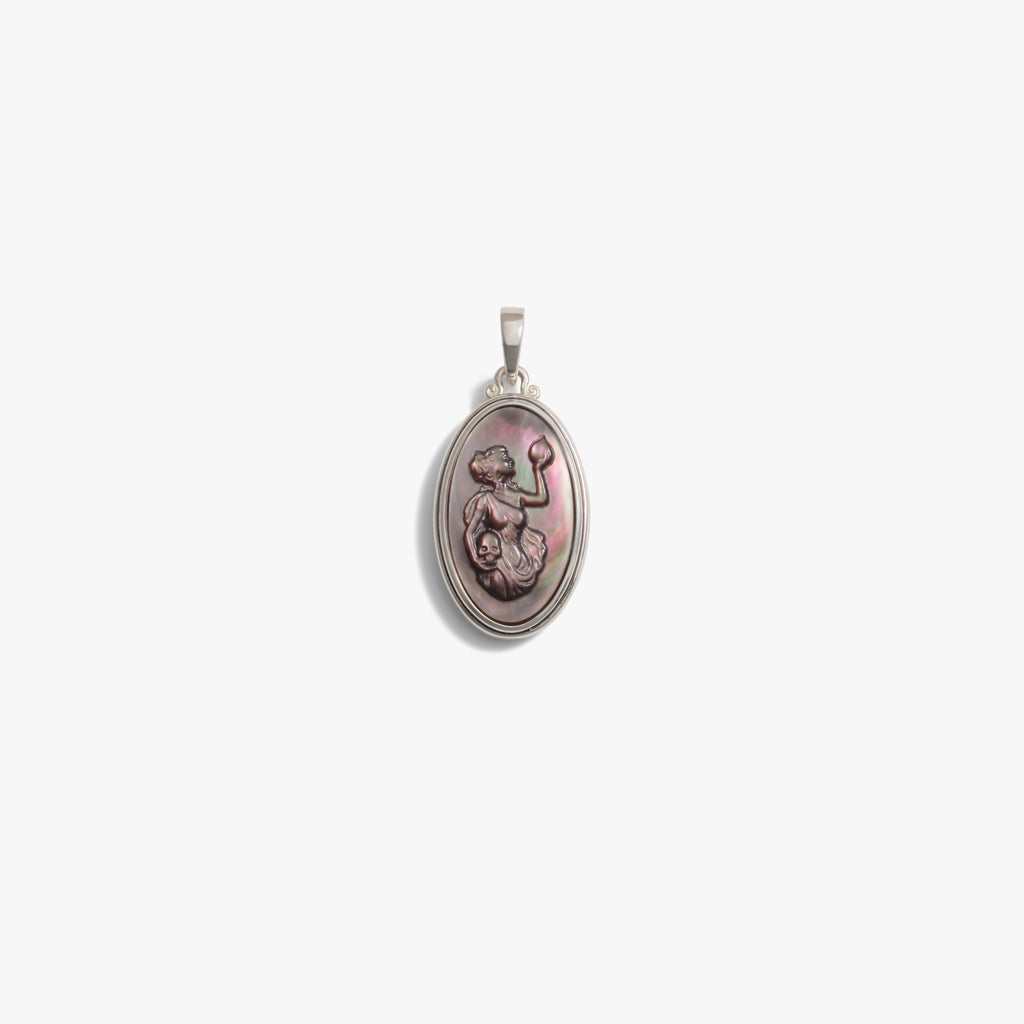 Awe Inspired Pendants Black Mother of Pearl Special Edition Persephone Cameo