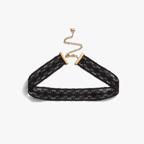 Awe Inspired Necklaces 14K Gold Vermeil Mourning Lace Choker