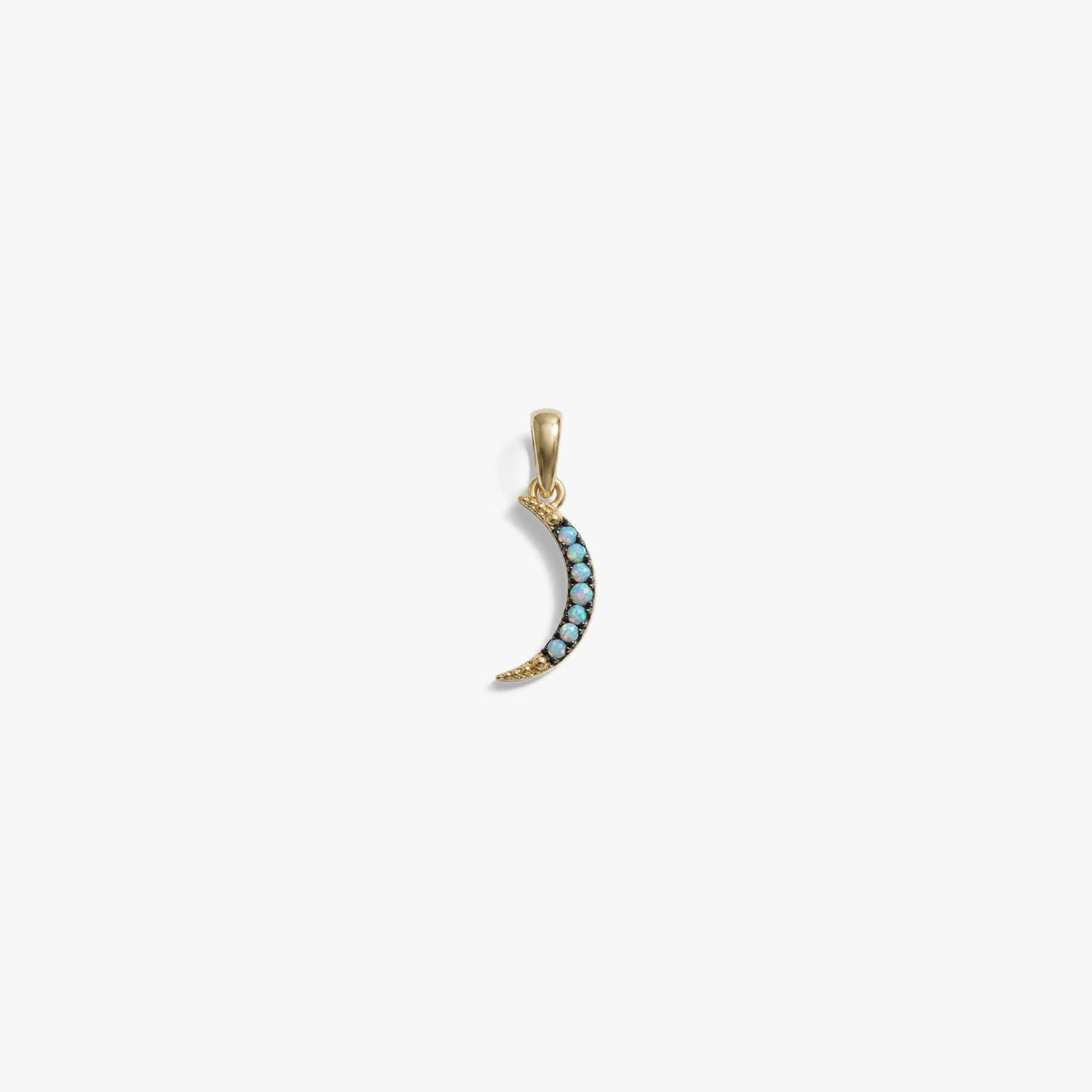Awe Inspired Pendants 14K Gold Vermeil Waxing Crescent Charm