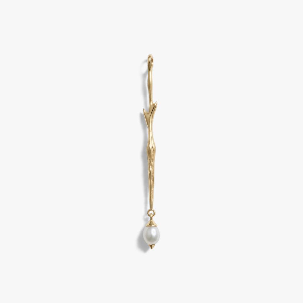 Awe Inspired Pendants 14K Gold Vermeil Thorned Pearl Pendant