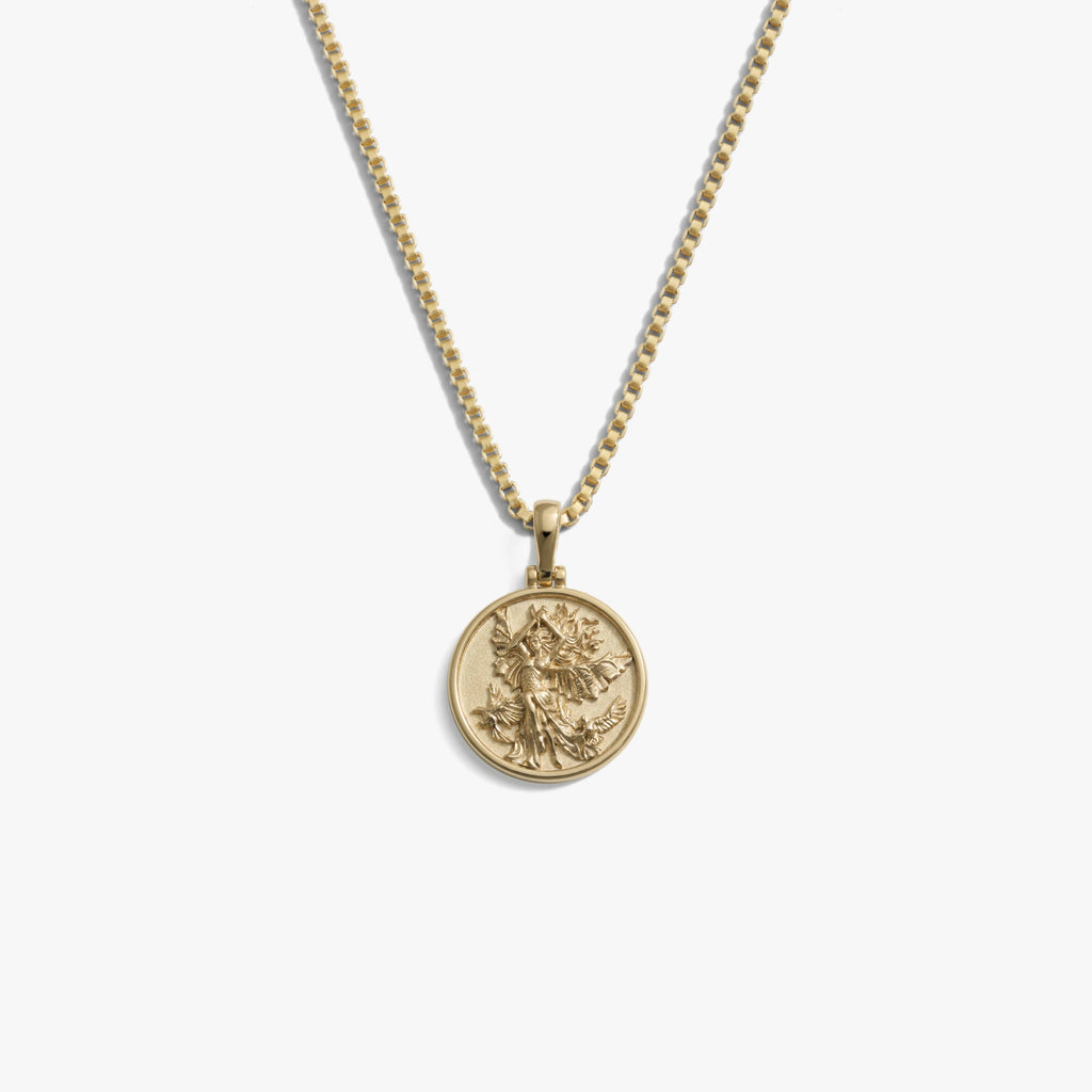 Awe Inspired Necklaces 14K Gold Vermeil / The Morrigan / 16'' - 18'' Mini Goddess Necklace