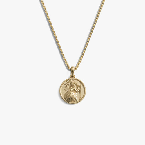 Awe Inspired Necklaces 14K Gold Vermeil / Brigid / 16'' - 18'' Mini Goddess Necklace
