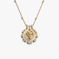Awe Inspired Necklaces 14K Gold Vermeil / Mini Artemis / 16'' - 18'' Mini Triple Moon Goddess Halo Necklace Set