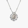 Awe Inspired Necklaces 925 Sterling Silver / Mini Selene / 16'' - 18'' Mini Triple Moon Goddess Halo Necklace Set