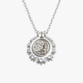 Awe Inspired Necklaces 925 Sterling Silver / Selene / 16'' - 18'' Triple Moon Goddess Halo Necklace Set