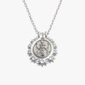Awe Inspired Necklaces 925 Sterling Silver / Hecate / 16'' - 18'' Triple Moon Goddess Halo Necklace Set