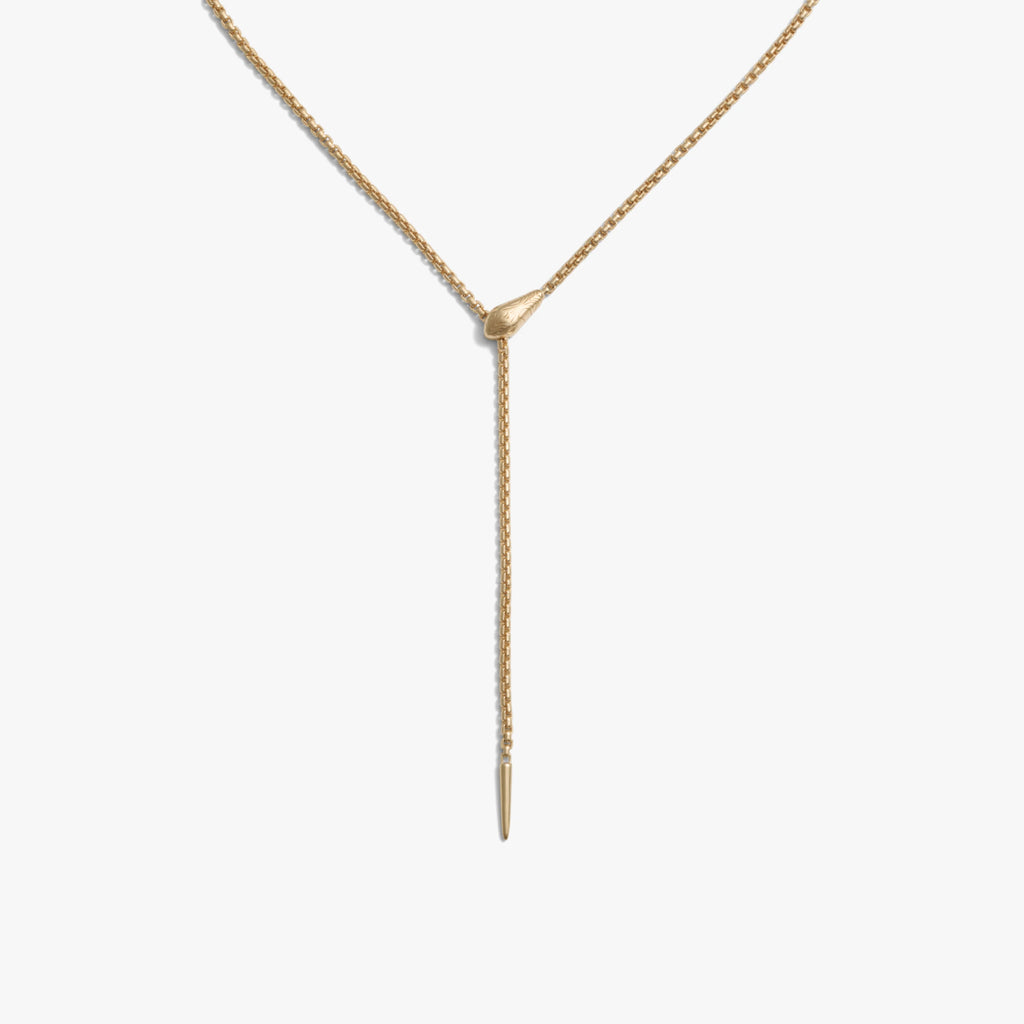 Awe Inspired Necklaces 14K Gold Vermeil Delicate Snake Lariat