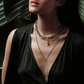 Awe Inspired Necklaces Damselfly Drop Pearl Lariat