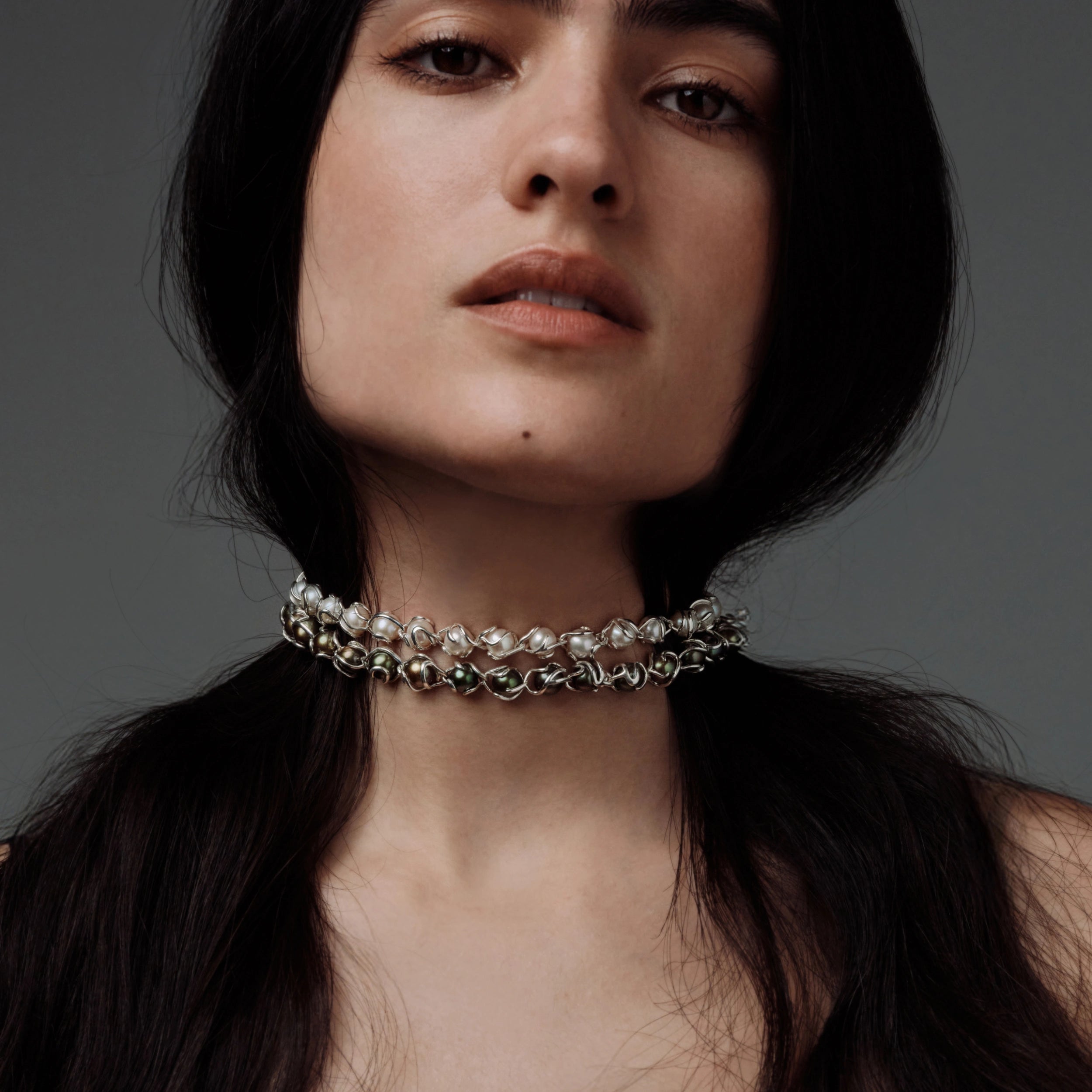 Awe Inspired Necklaces Damselfly Caged Pearl Necklace