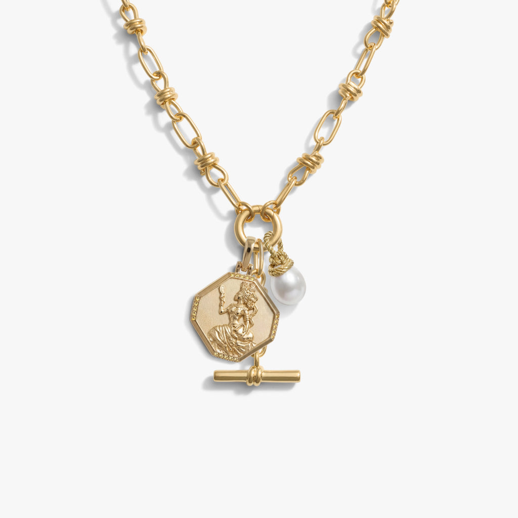 Awe Inspired Necklaces 14K Gold Vermeil Adorned In Desire Charm Lariat