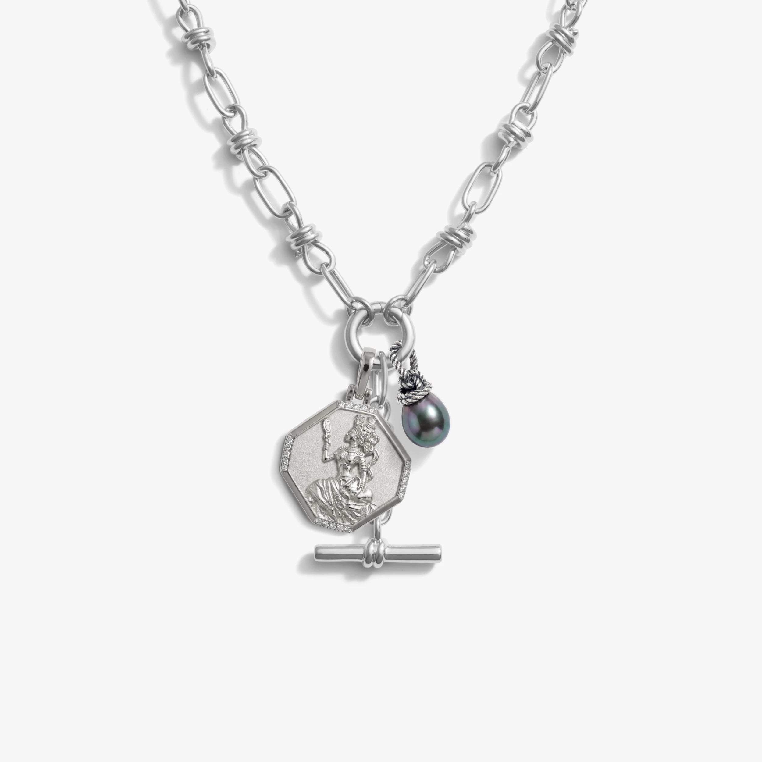Awe Inspired Necklaces 925 Sterling Silver Adorned In Desire Charm Lariat