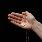 Awe Inspired Pendants Aquamarine ALLEL Coin Pendant