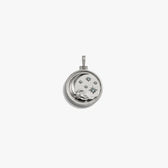 Awe Inspired Pendants 925 Sterling Silver Aquamarine ALLEL Coin Pendant