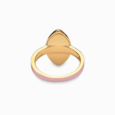 Blush Quartz Aura Ring-Rings-Awe Inspired