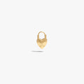Awe Inspired  Earrings Padlock Heart Huggies