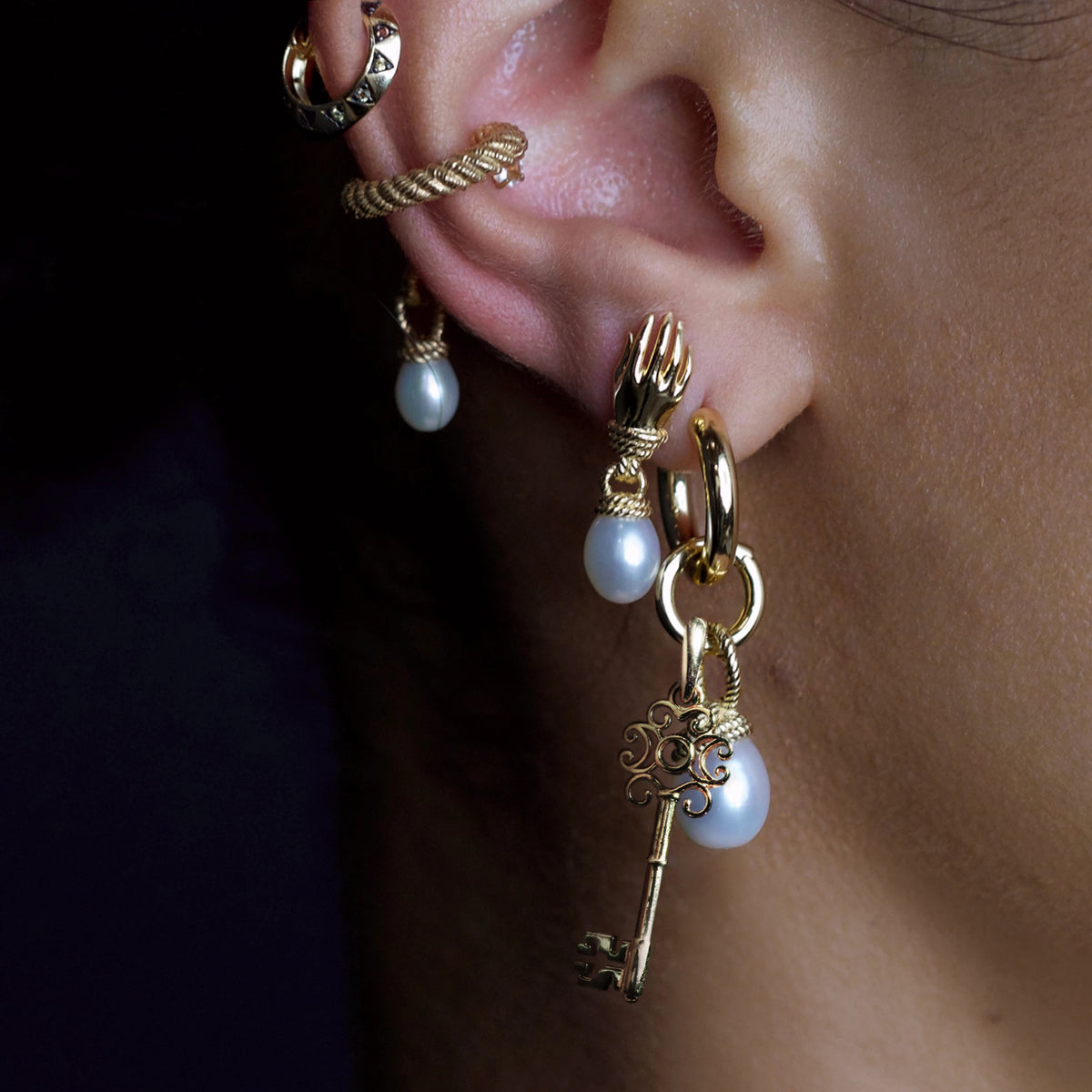 Awe Inspired Earrings Dual Charm Earring