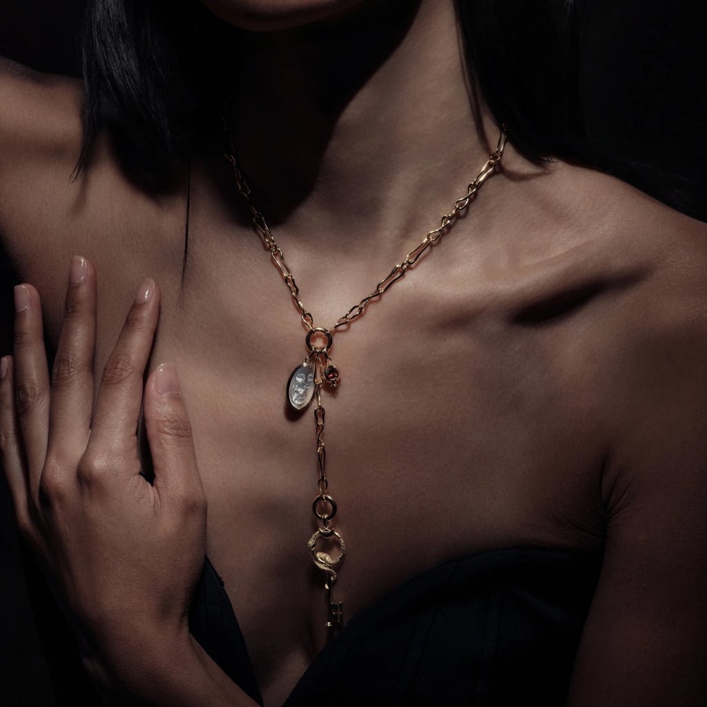 Awe Inspired Necklaces Molten Charm Lariat