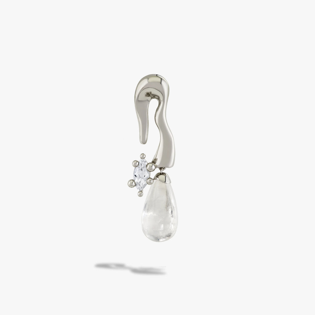 Awe Inspired Earrings 925 Sterling Silver / Single Left [WIP] Petal Drop Earrings