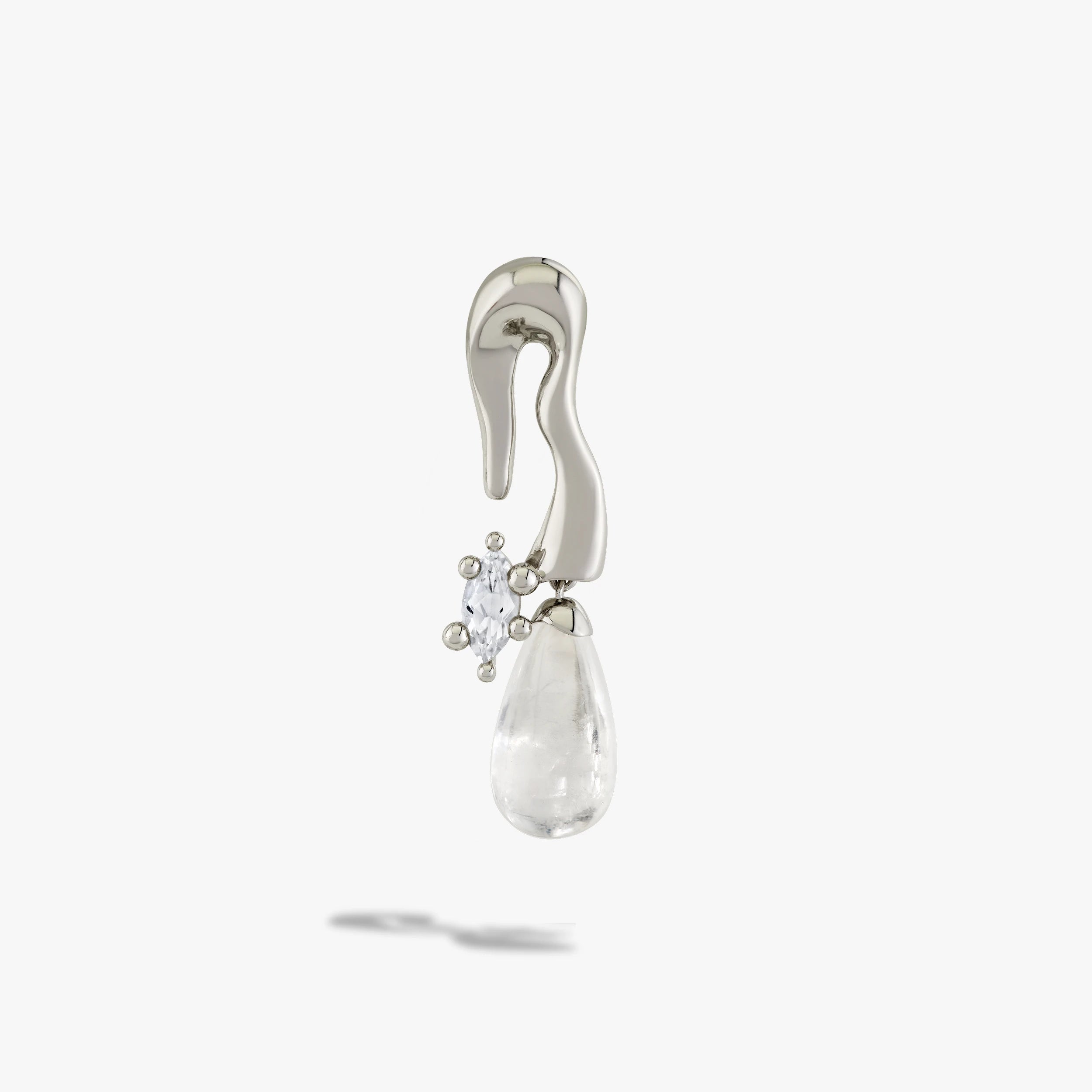 Awe Inspired Earrings 925 Sterling Silver / Single Left [WIP] Petal Drop Earrings