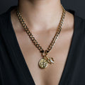 Awe Inspired Necklaces 14K Gold Vermeil Archive Poseidon's Trident Charm Necklace