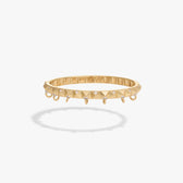 Awe Inspired Bracelets 14K Gold Vermeil / Small Sapphire Armor Hinge Cuff