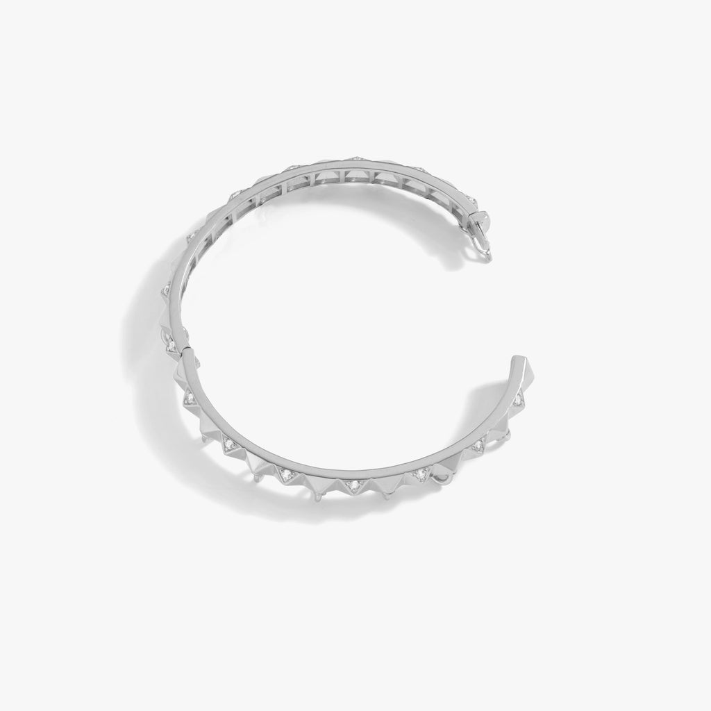 Awe Inspired Bracelets Sapphire Armor Hinge Cuff