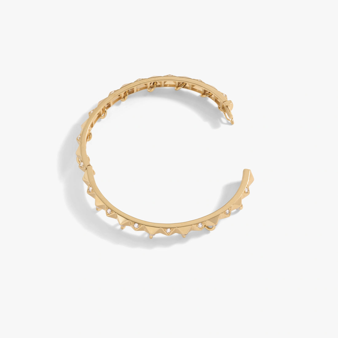 Awe Inspired Bracelets Sapphire Armor Hinge Cuff