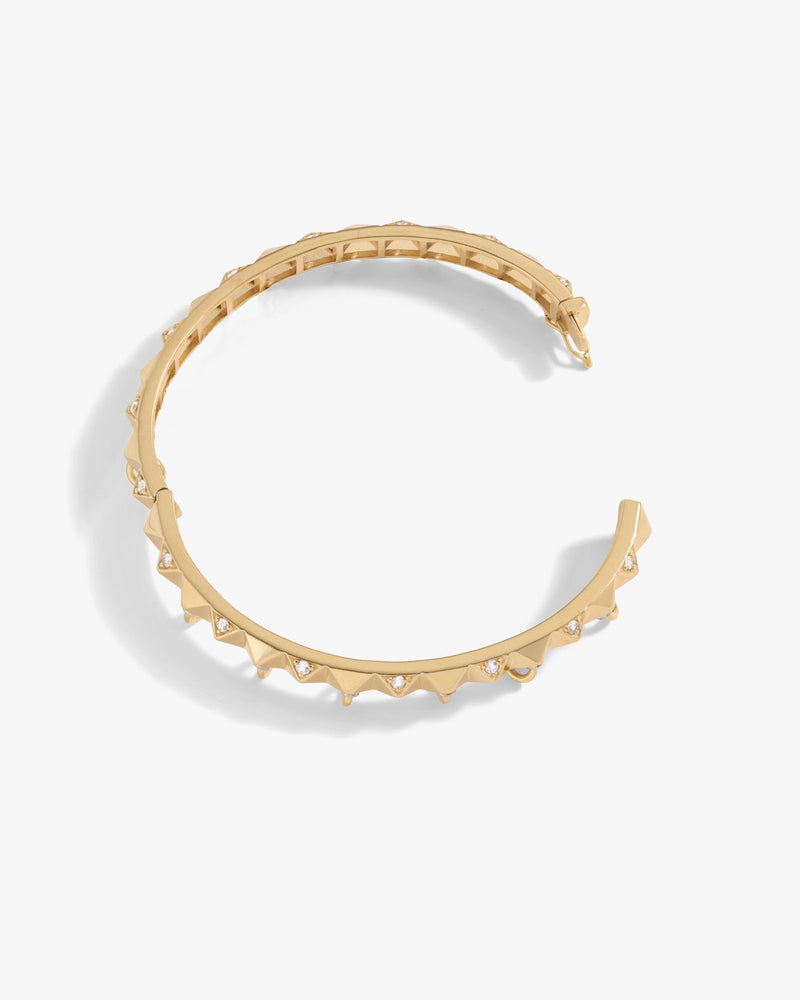 Sapphire Armor Hinge Cuff