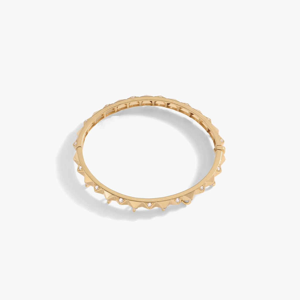 Awe Inspired Bracelets Sapphire Armor Hinge Cuff