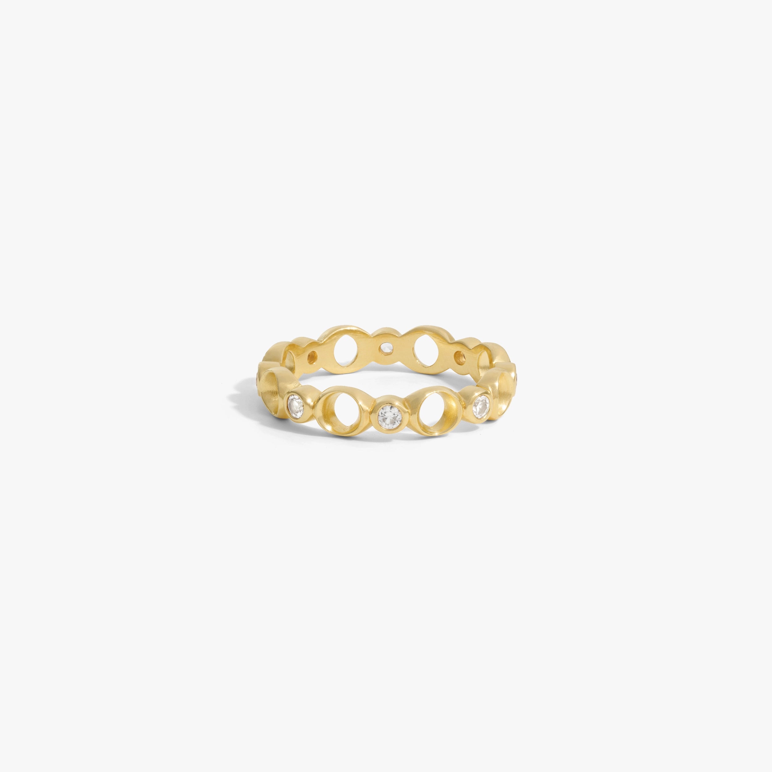 Awe Inspired Rings 14K Gold Vermeil / 6 Triple Moon Ring