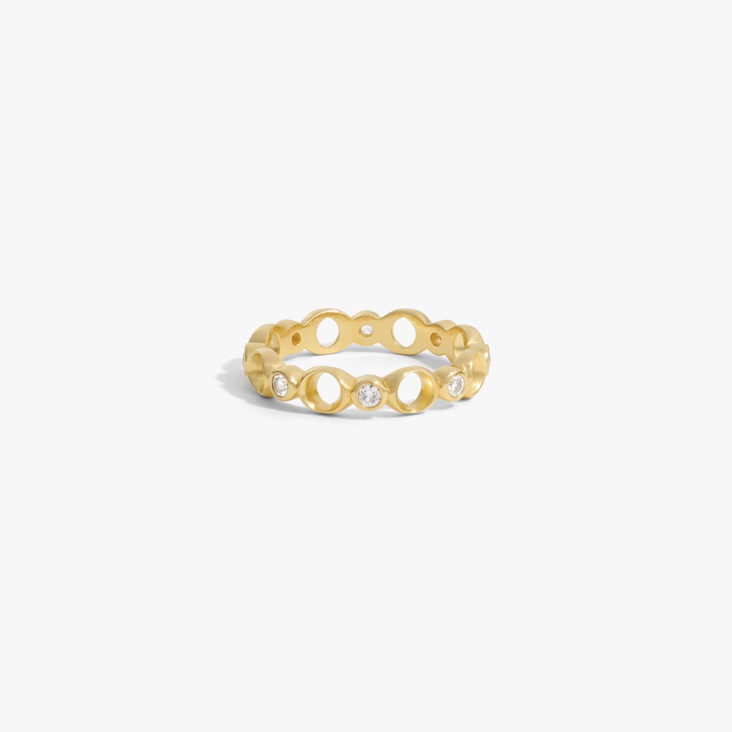 Awe Inspired Rings 14K Gold Vermeil / 6 Triple Moon Ring