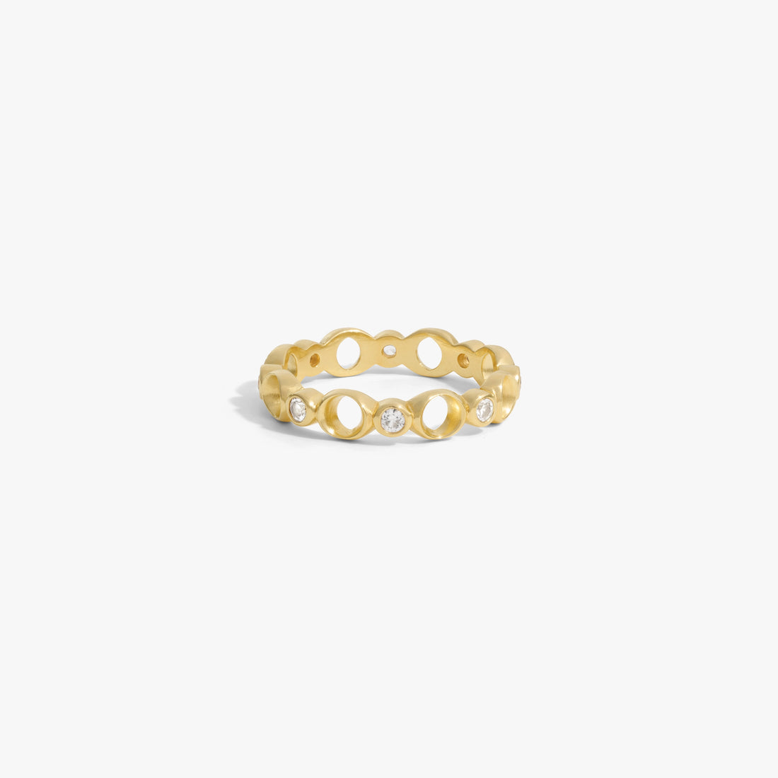 Awe Inspired Rings 14K Gold Vermeil / 6 Triple Moon Ring