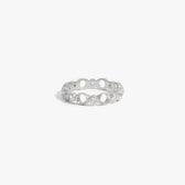 Awe Inspired Rings 925 Sterling Silver / 6 Triple Moon Ring